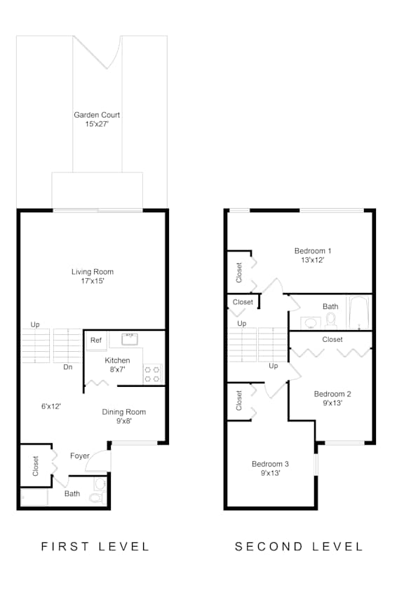 Cypress 3 bedroom 2 bathroom apartment floor plan Cypress 3 bedroom 2 bathroom apartment floor plan