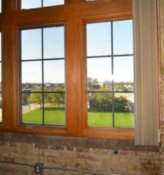 window view brick wall