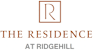 The image shows a logo with the text "THE RESIDENCE AT RIDGEHILL" in the center.