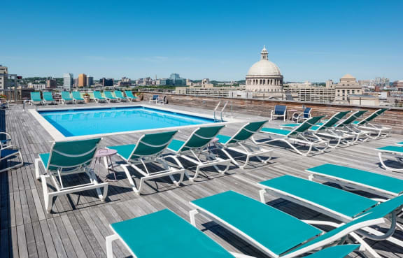 Splash Around Our Rooftop Pool
