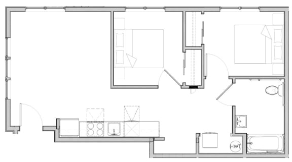 Two Bedroom Floorplan