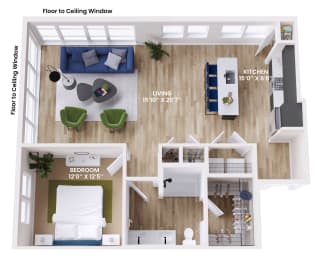 1 bed 1 bath at Aura Vegas Apartments, Las Vegas