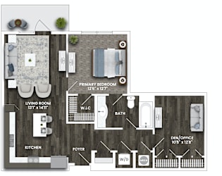D3 Floor Plan at La Unión, Tampa Florida