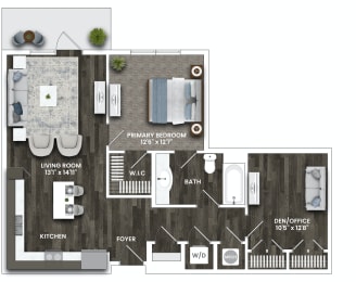 D3 Floor Plan at La Unión, Tampa Florida