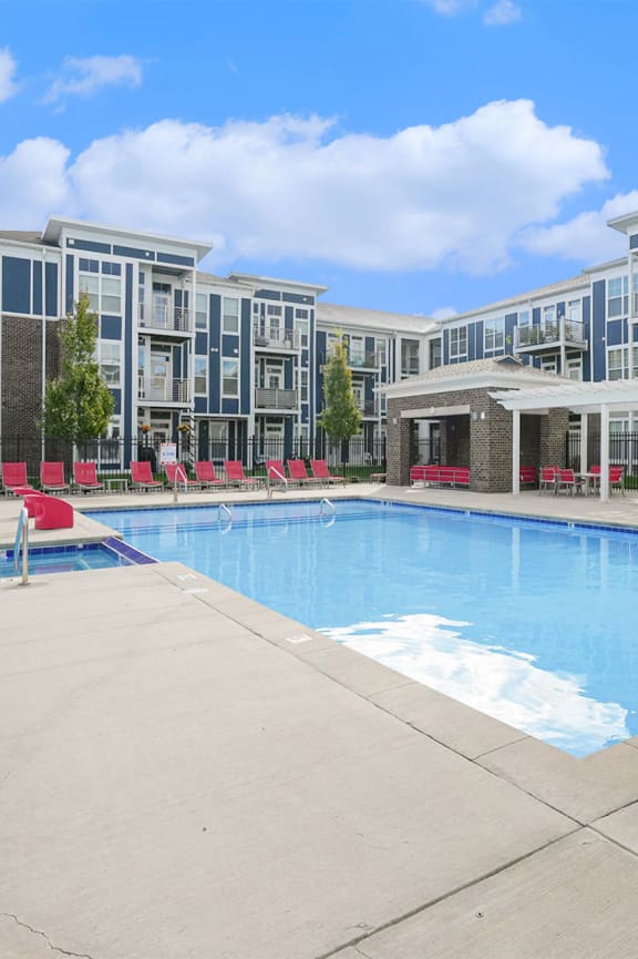 our apartments offer a swimming pool in front of our building