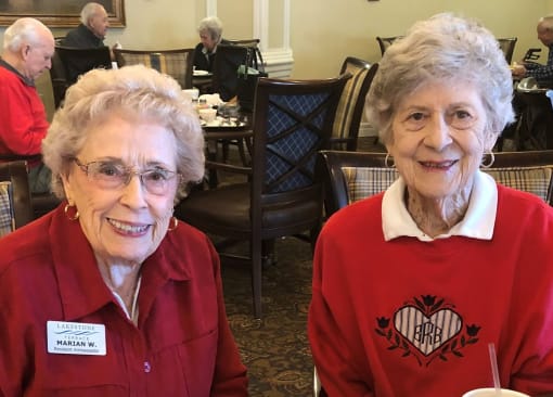 Friend connections are made at Lakestone Terrace Senior Living