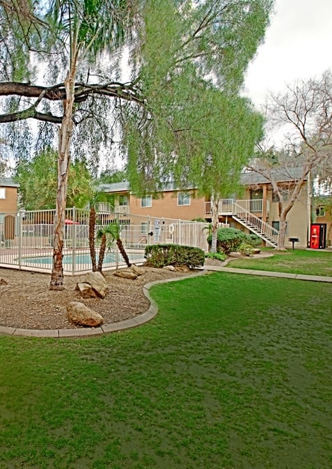 lush landscaping
