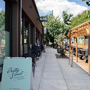 Exterior View and Sign for Pretty Sweet Sugaring Studio