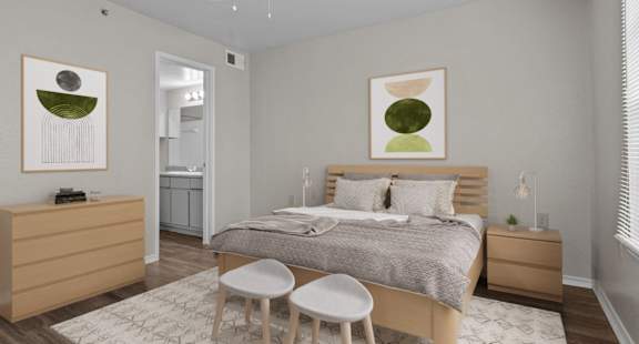 Valley Ridge Apartments in Lewisville, Texas Model Bedroom