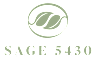 A logo with the text "SAGE 5430" in front of a green background.