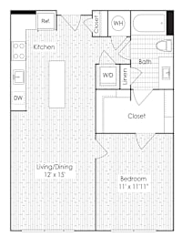 A6 floor plan at Dock 79, Washington, DC 20003