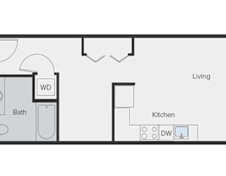 Sparc Apartments 2 Bedroom Studio Floor Plan