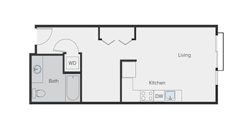 Sparc Apartments 2 Bedroom Studio Floor Plan