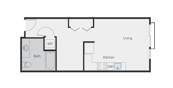 Sparc Apartments 2 Bedroom Studio Floor Plan