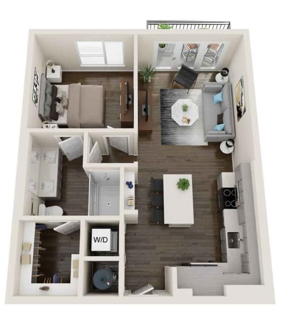 Axio at Carillon - A8 - 1 Bedroom 1 Bath
