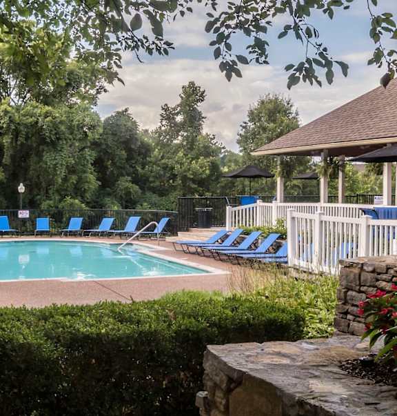Swimming Pool at The Players Club Apartments in Nashville, Tennessee, TN