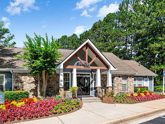 Beautiful Leasing office exterior at Creekside at White Oak in Newnan, GA, 30265