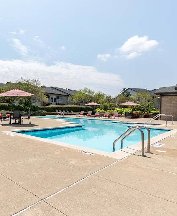 Clear Blue Pool at Woodland Meadows, Clinton Township, MI