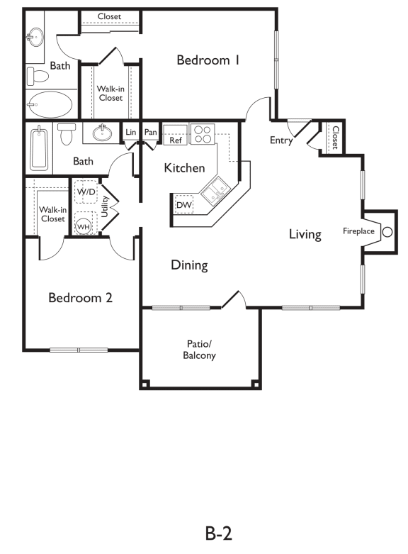 B2 (Premium) 2 bed 2 bath 977 sqft at Arboretum at South Mountain, Phoenix, 85044