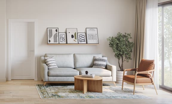 Meridian-Living Room Rendering
