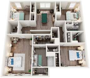 5 Bed  3 Bath Floor Plan | 2,511 Sq. Ft at Seaboard at Sidbury Station, Castle Hayne, North Carolina, 28429