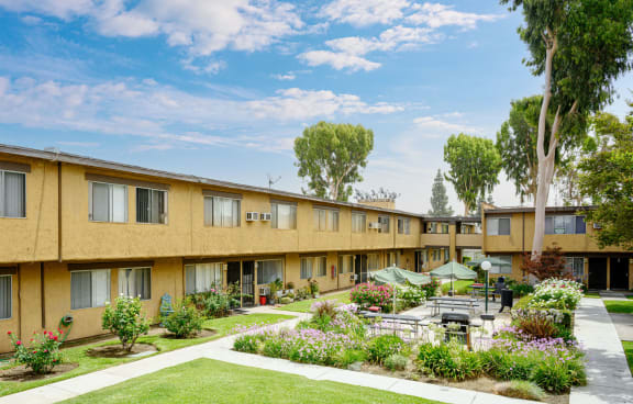 our apartments offer a clubhouse with a lounge and dining area