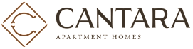 The image is a logo for Cantara Apartment Homes.