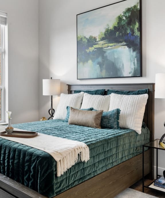 The Edison at Bozeman Gateway Apartments in Bozeman, Montana Model Bedroom