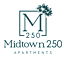 The image is a logo for Midtown 250 Apartments.