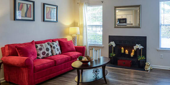 Living Room at Latitudes Apartments in Virginia Beach VA 23454