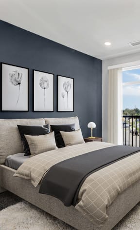 Bedroom at Woodmore Apartments, Bowie, Maryland