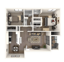 Orchid Floor Plan at SYCAMORE LANE APARTMENT HOMES, Mission Viejo ?