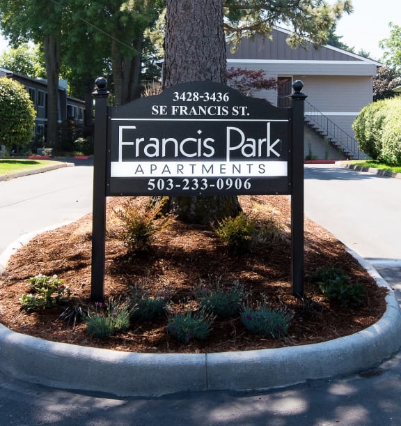 Francis Park monument sign