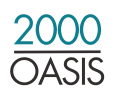 the logo for 2020 oasis on a white background at 2000 Oasis  Apartments, Atlanta, GA