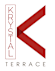 A logo with the words "Krystal Terrace" in red on a white background.