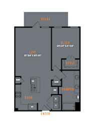 Lenox SoCo 2D Floor Plans - A8
