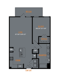 Lenox SoCo 2D Floor Plans - A8