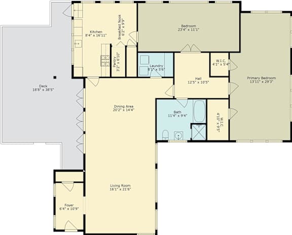 A floor plan for a property at 16521 Riverside Avenue, Burbank, CA 90102 shows a total area of 8944 square feet.