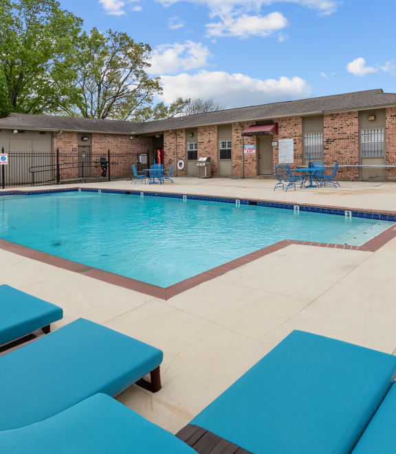 our apartments showcase an unique swimming pool