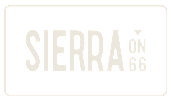 A black and brown license plate with the word "SIERRA" and the number "66" on it.