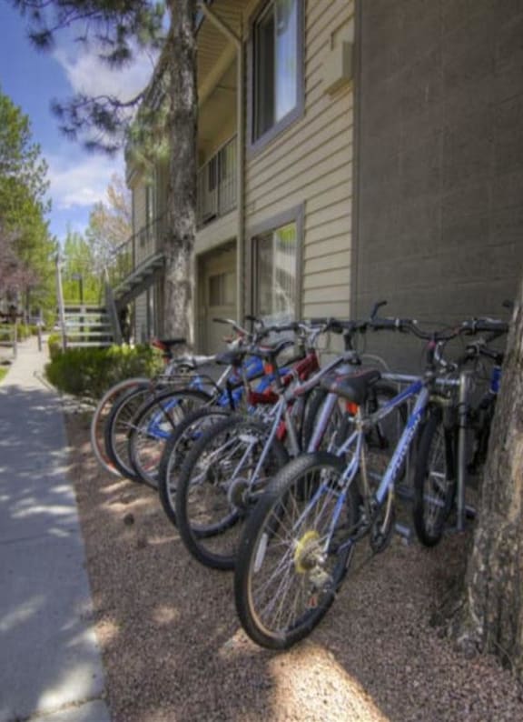 Bike Storage  at Pine View Village Apartments, Flagstaff, Arizona