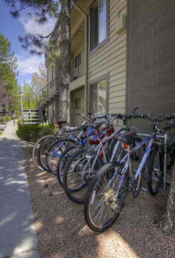 Bike Storage  at Pine View Village Apartments, Flagstaff, Arizona