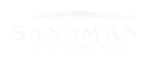The image is a logo for Sandman Apartments.