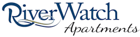 A logo for River Watch Apartments is displayed.