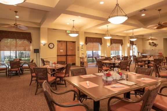 Dining Area at Winding Commons Senior Living, Carmichael, CA