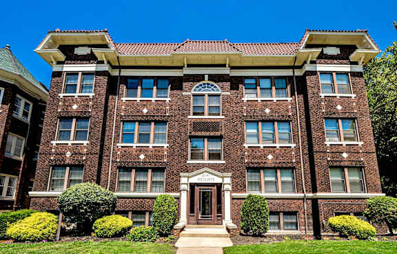 Building Exterior at Heights Collection Apartments, Ohio 44106