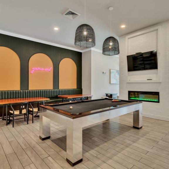 play a game of pool with your friends in our game room