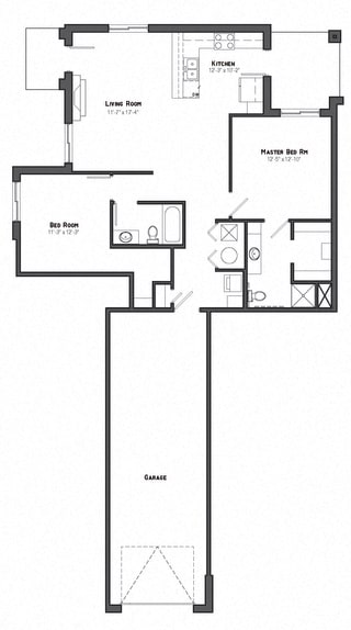 Shenandoah two bedroom floor plan at The Villas at Mahoney Park Shenandoah two bedroom floor plan at The Villas at Mahoney Park