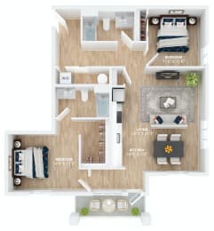 our apartments showcase a spacious floor plan with an open conceptat Scouter's Mountain, Happy Valley Oregon