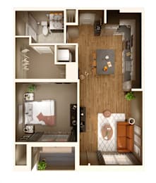 Ivy floor plan  at Keva Flats, Pennsylvania